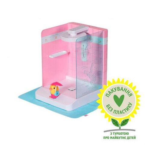 Автоматична душова кабінка для ляльки Baby Born Купаємось з качечкою (830604) фото №1