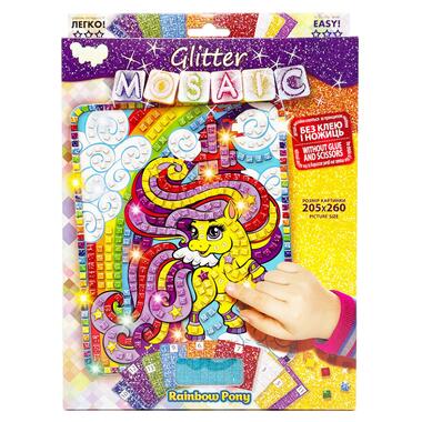 Креативное творчество Блестящая мозаика: Rainbow Pony БМ-02-04 20.6х26 см  фото №1