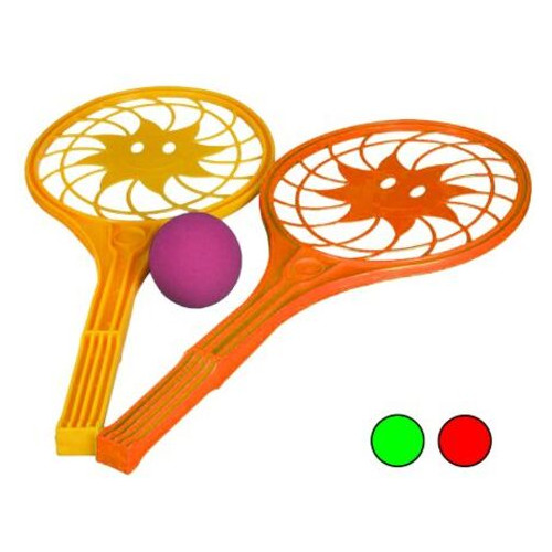 Набір для тенісу Сонечко 2 ракетки та м'ячик (5186) фото №1
