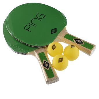 Набір для настільного тенісу FDSO Donic MT-788486 Зелено-жовтий (60508515) фото №2