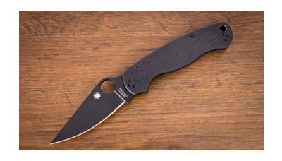 Нож Spyderco Para-Military 2, S30V, Black Blade (C81GPBK2) фото №6
