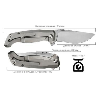 Нож Artisan Kami S35VN Micarta (1864G-ODG) фото №6