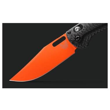 Нож Benchmade Taggedout Orange Carbon Fiber (15535OR-01) фото №9