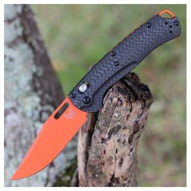 Нож Benchmade Taggedout Orange Carbon Fiber (15535OR-01) фото №12
