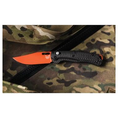 Нож Benchmade Taggedout Orange Carbon Fiber (15535OR-01) фото №7