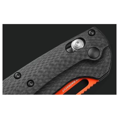 Нож Benchmade Taggedout Orange Carbon Fiber (15535OR-01) фото №11