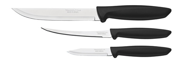 Набір ножів Tramontina Plenus 3шт Black (23498/013) фото №2
