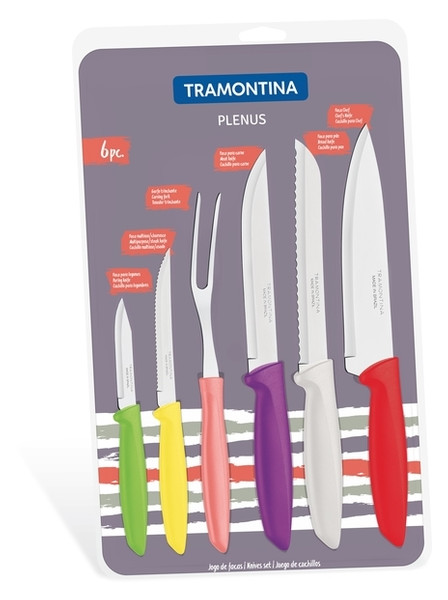 Набір ножів Tramontina Plenus 6шт Grey (23498/916) фото №1