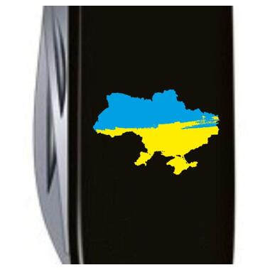 Ніж Victorinox Huntsman Ukraine Black Карта України Жовто-Блакитна (1.3713.3_T1166u) фото №4