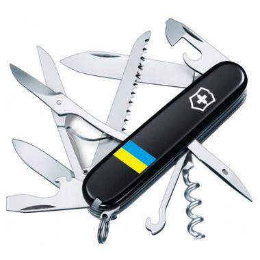 Ніж Victorinox Huntsman Ukraine Black Прапор України (1.3713.3_T1100u) фото №1