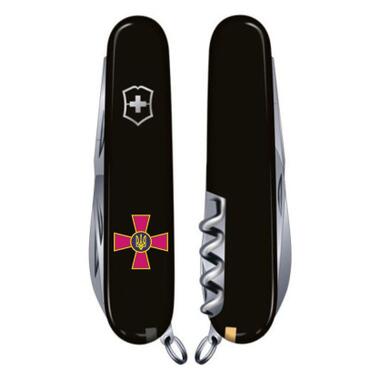 Ніж Victorinox Huntsman Army Black Емблема ЗСУ (1.3713.3_W0010u) фото №2