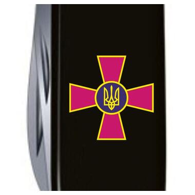 Ніж Victorinox Huntsman Army Black Емблема ЗСУ (1.3713.3_W0010u) фото №5