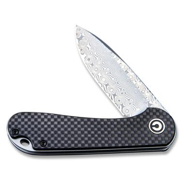 Нож Civivi Elementum, Damascus, Carbon Fiber/G10 (C907DS) фото №5