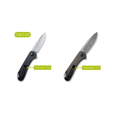 Нож Civivi Elementum, Damascus, Carbon Fiber/G10 (C907DS) фото №9