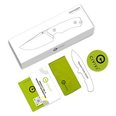 Нож Civivi Gander, Satin, древесина Guibourtia (C24058B-3) фото №10