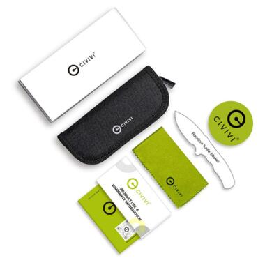 Нож Civivi Placoid, Darkwash, черный G10 (C23079-1) фото №9