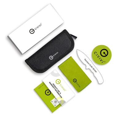 Нож Civivi Pyrus, Brown G10, Darkwash (C23038-1) фото №9