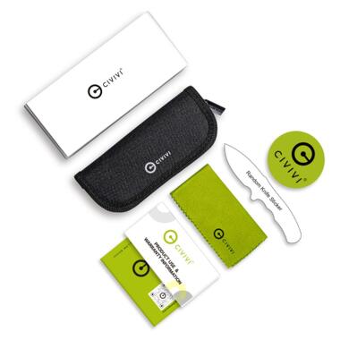 Нож Civivi Sentinel Strike II, Black FRN, Darkwash (C22025D-1) фото №9