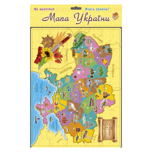 Плакат навчальний Artos Games Карта України (1175ATS) фото №1