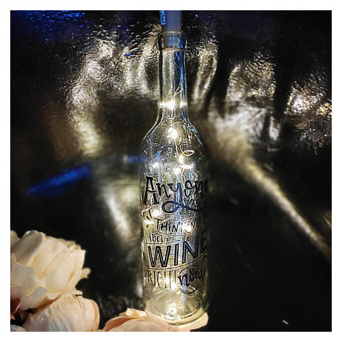 Декоративная бутылка с Led подсветкой (в ассортименте) IMP_NG_32 фото №5