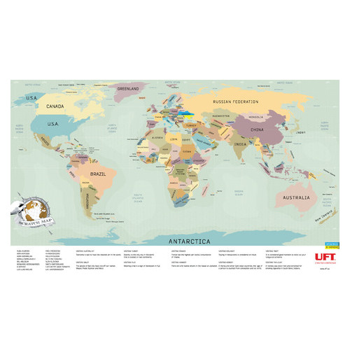 Скретч карта мира UFT Scratch Map фото №2