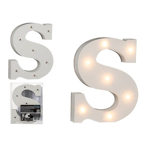 Буква S декоративная с LED подсветкой фото №1
