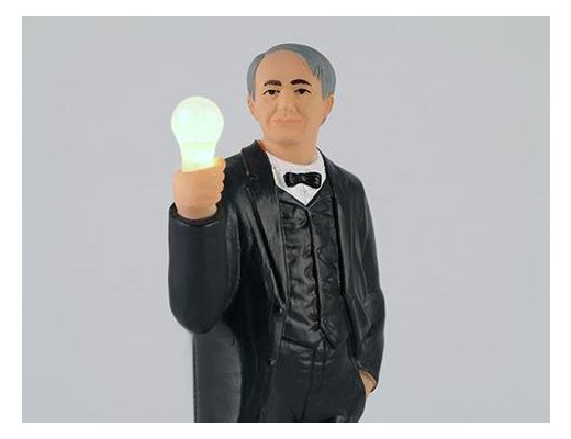 Фігурка Лампа Едісона із сонячною панеллю фото №1