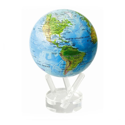 Гіро-глобус Solar Globe Mova Фізична карта Світу 11,4 см (MG-45-RBE) фото №2