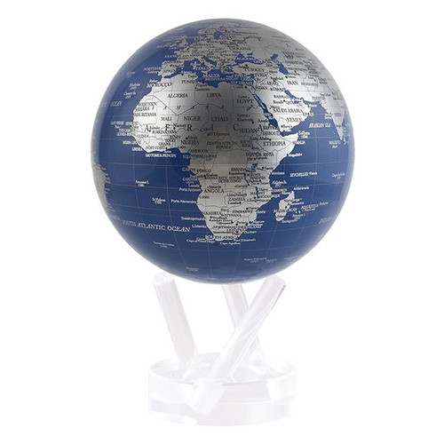 Гіро-глобус Solar Globe Mova Політична карта 11,4 см срібляста (MG-45-BSE) фото №2