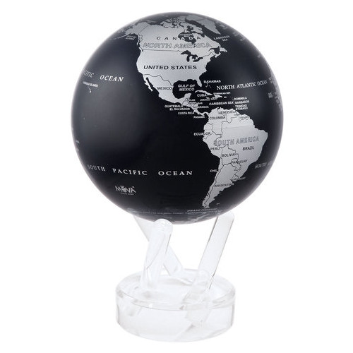 Гіро-глобус Solar Globe Mova Політична карта 21,6 см сріблясто-чорний (MG-85-SBE) фото №4