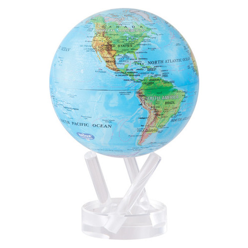 Глобус самокрутний Solar Globe Mova Фізична карта Миру фото №3