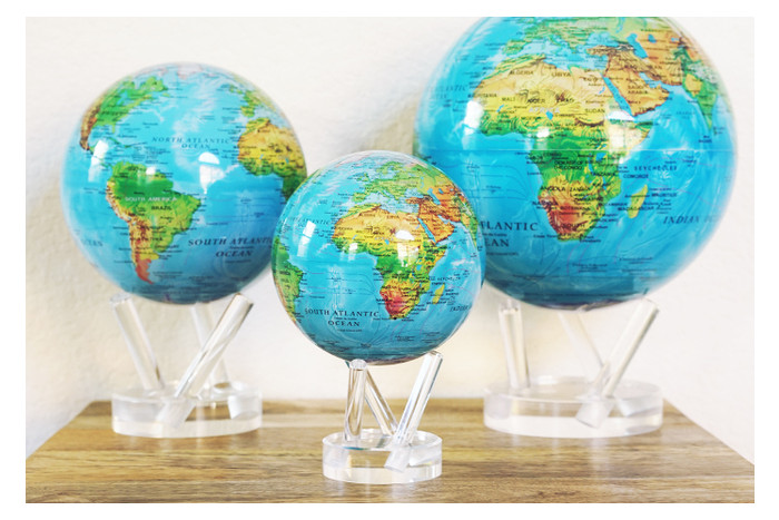 Глобус самокрутний Solar Globe Mova Фізична карта Миру фото №1