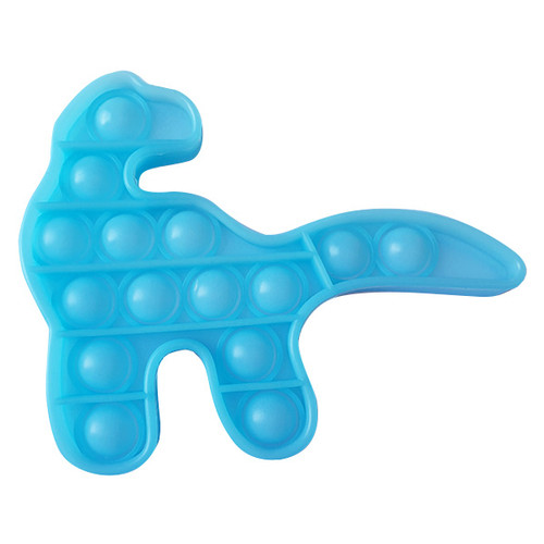 Антистрес іграшка Pop It Люмінесцентний Блакитний Динозавр Світиться у темряві фото №1