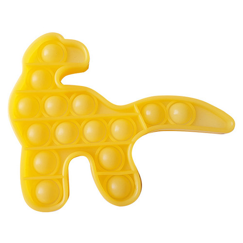 Антистрес іграшка Pop It Люмінесцентний Жовтий Динозавр Світиться у темряві фото №1