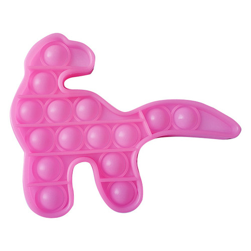 Антистрес іграшка Pop It Люмінесцентний Рожевий Динозавр Світиться у темряві фото №1
