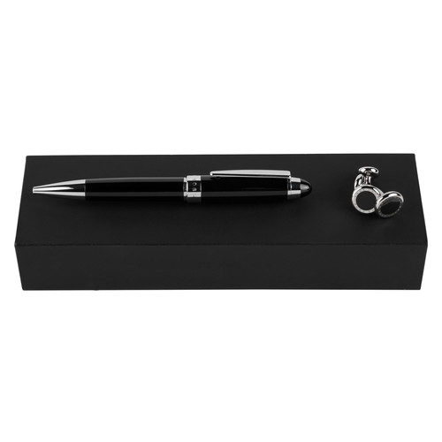 Комплект HUGO BOSS Black (кулькова ручка та запонки) фото №1