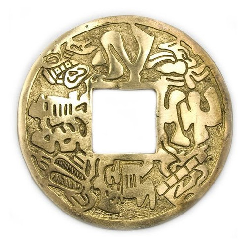 Монета Даршан с иероглифами бронзовая d-12 см (23441) фото №1