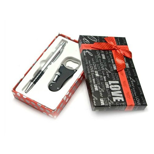 Ручка с открывашкой ножом фонариком набор Даршан MH608 16,5х10х3 см (26396) фото №1