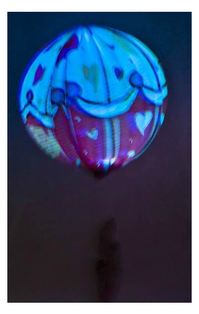 Фонарь Даршан с подсветкой Воздушный шар HF138 d-23 h-56см (26045) фото №2