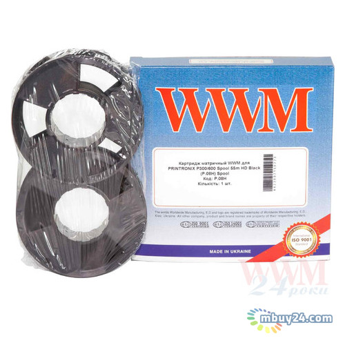 Картридж матричний WWM для Printronix P300/600 Spool 55m HD Black (P.08H) фото №1