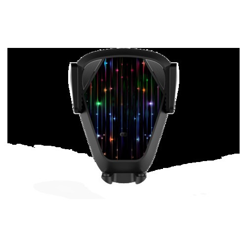 Бездротовий автомобільний зарядний пристрій Qitech Sensor Auto V7 2в1 2 варіанти кріплення чорне фото №3