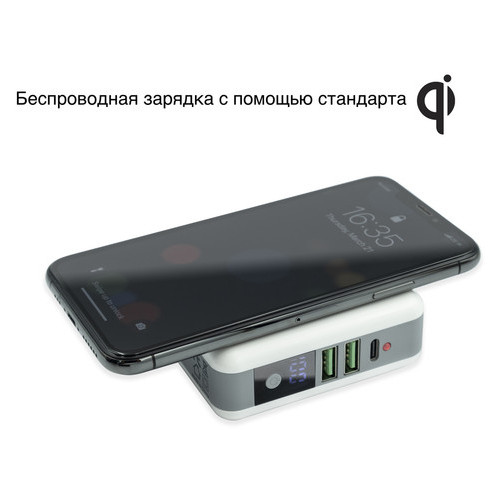 Универсальное зарядное устройство Qitech Travel Bank Charger 3 in 1 White фото №3