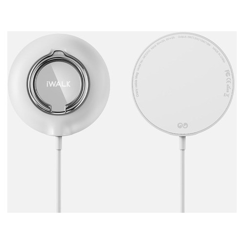 Бездротовий зарядний пристрій iWalk Crazy Cable Mag (MCC010) білий фото №3