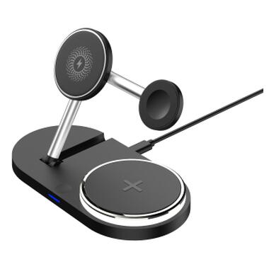 Зарядний пристрій Armorstandart Wireless Charging H102 3 in 1 Magnetic Black (ARM78103) фото №1