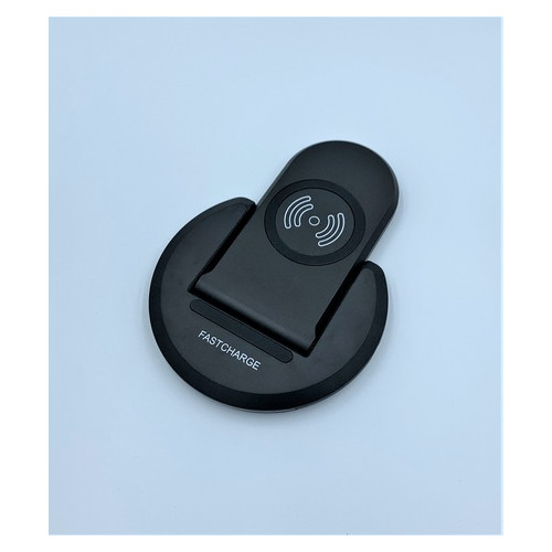 Беспроводное зарядное устройство подставка для телефона UTG-T U08 с технологией QI Черное (934713) фото №6