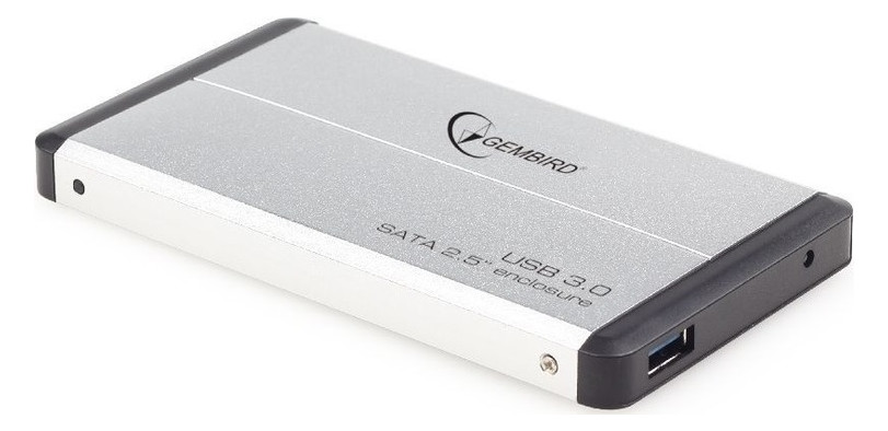 Кишеня зовнішня 2.5 Gembird EE2-U3S-2-S USB 3.0 silver фото №1