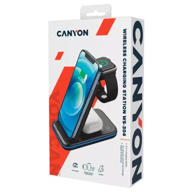 Зарядний пристрій Canyon WS- 304 Foldable 3in1 Wireless charger (CNS-WCS304B) фото №7