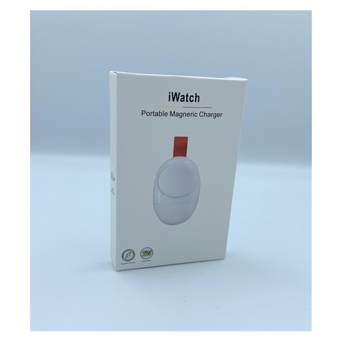 Беспроводное зарядное устройство Charger Apple Watch Portable Magnetic Charger White (095743) фото №2