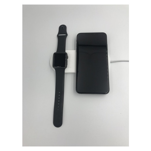 Беспроводное зарядное устройство UTG-T Charger Wireless 2 в 1 с технологией QI для iPhone, Apple Watch (qww07) фото №2