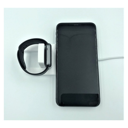 Беспроводное зарядное устройство UTG-T Charger Wireless 2 в 1 с технологией QI для iPhone, Apple Watch (qww07) фото №5